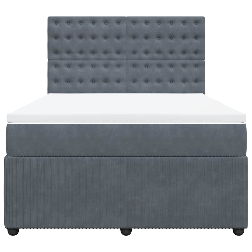 8721102797880_g_en_hd_4 vidaXL Box Spring Bed with Mattress Dark Grey Queen Velvet - Image 6