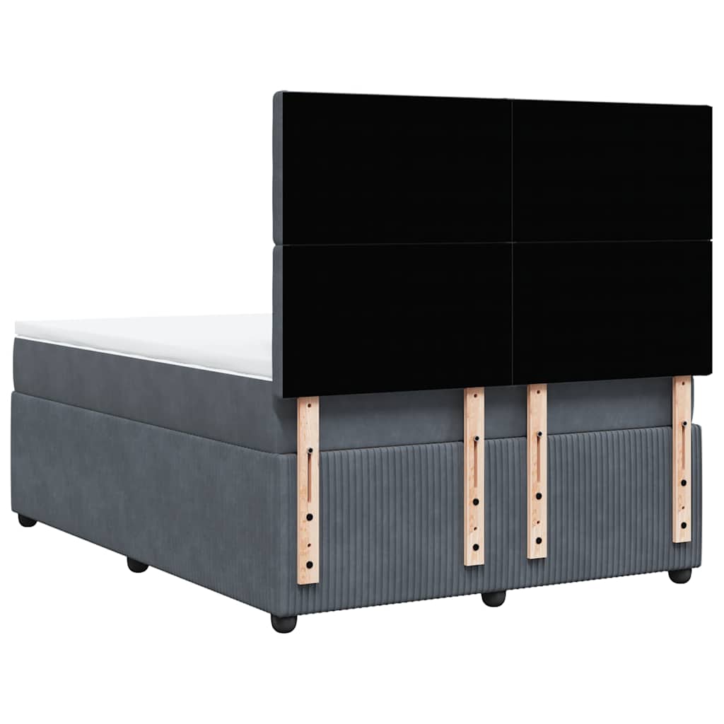 8721102797880_g_en_hd_6 vidaXL Box Spring Bed with Mattress Dark Grey Queen Velvet - Image 8