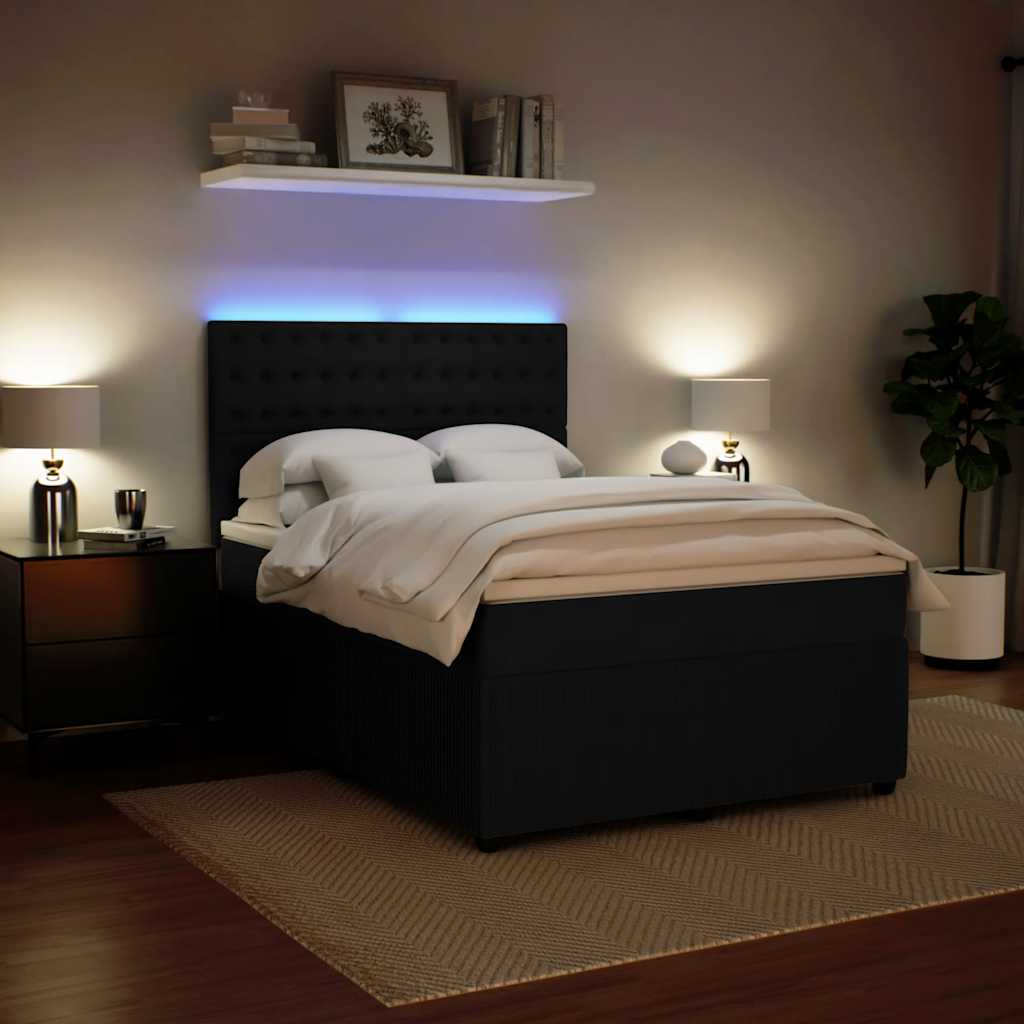 8721102797897_g_en_hd_3 vidaXL Box Spring Bed with Mattress Black Queen Velvet - Image 5