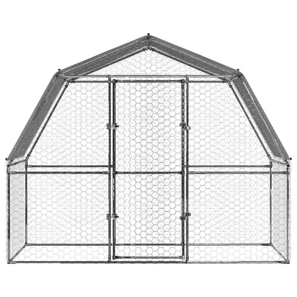 8721102797927_g_en_hd_2 vidaXL Chicken Cage with Roof and Door Silver Galvanised Steel - Image 4