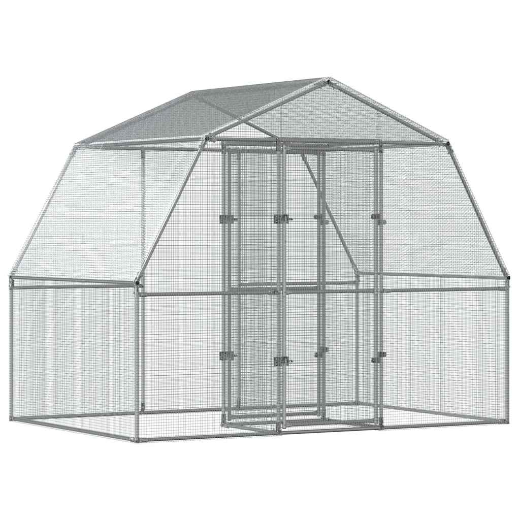 8721102797941_a_en_hd_1 vidaXL Bird Cage with Door Silver Galvanised Steel - Image 2
