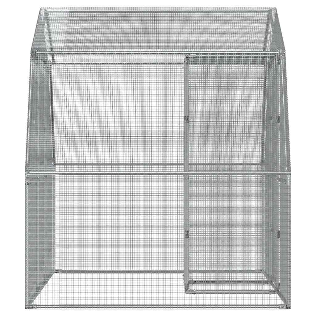 8721102797941_g_en_hd_3 vidaXL Bird Cage with Door Silver Galvanised Steel - Image 5