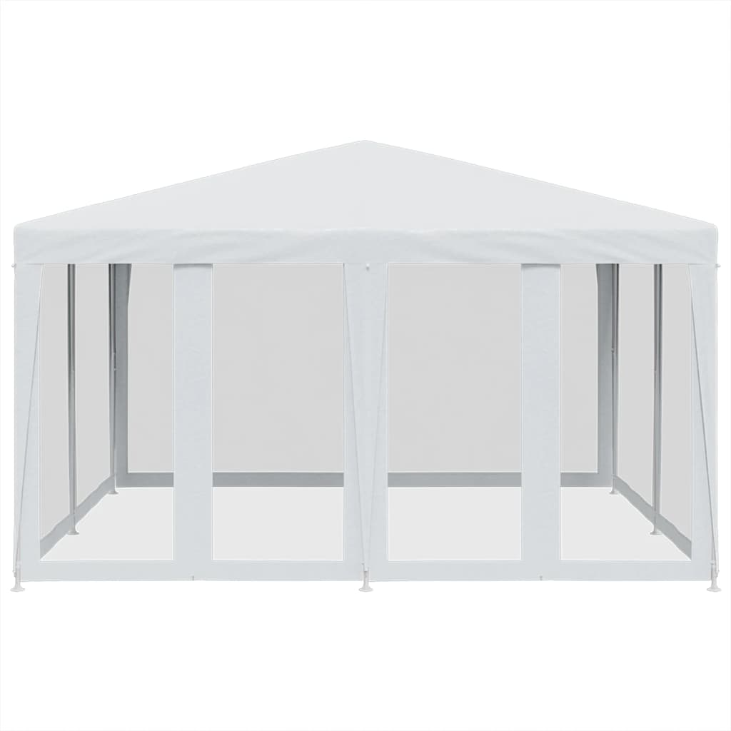 8721102806872_g_en_hd_1 vidaXL Party Tent with 8 Mesh Sidewalls White 4x4 m HDPE - Image 3
