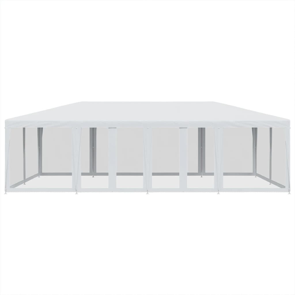 8721102806971_g_en_hd_1 vidaXL Party Tent with 12 Mesh Sidewalls White 8x4 m HDPE - Image 3