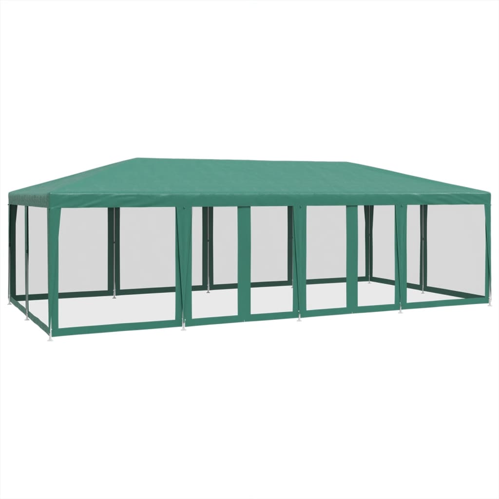 8721102806995_a_en_hd_1 vidaXL Party Tent with 12 Mesh Sidewalls Green 8x4 m HDPE - Image 2