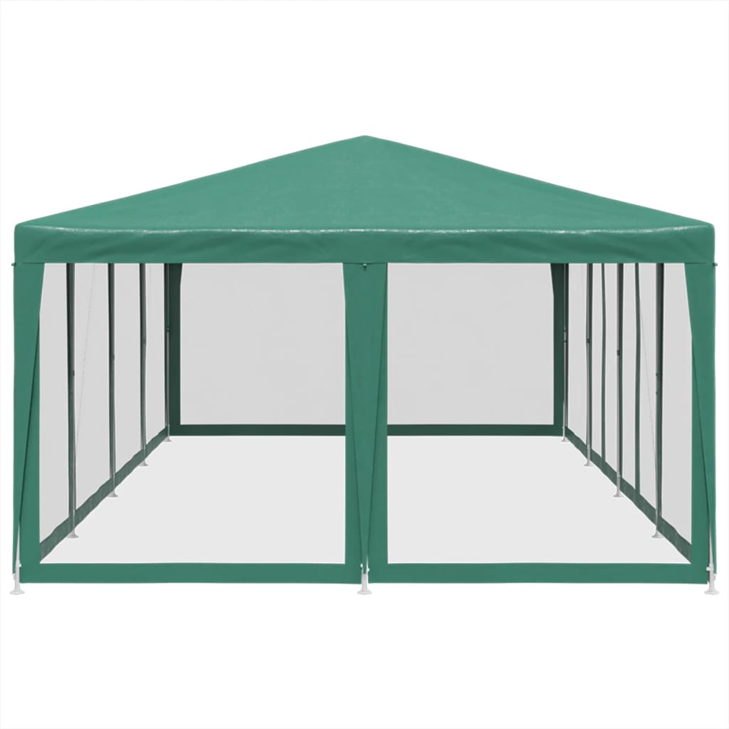 8721102806995_g_en_hd_2 vidaXL Party Tent with 12 Mesh Sidewalls Green 8x4 m HDPE - Image 4