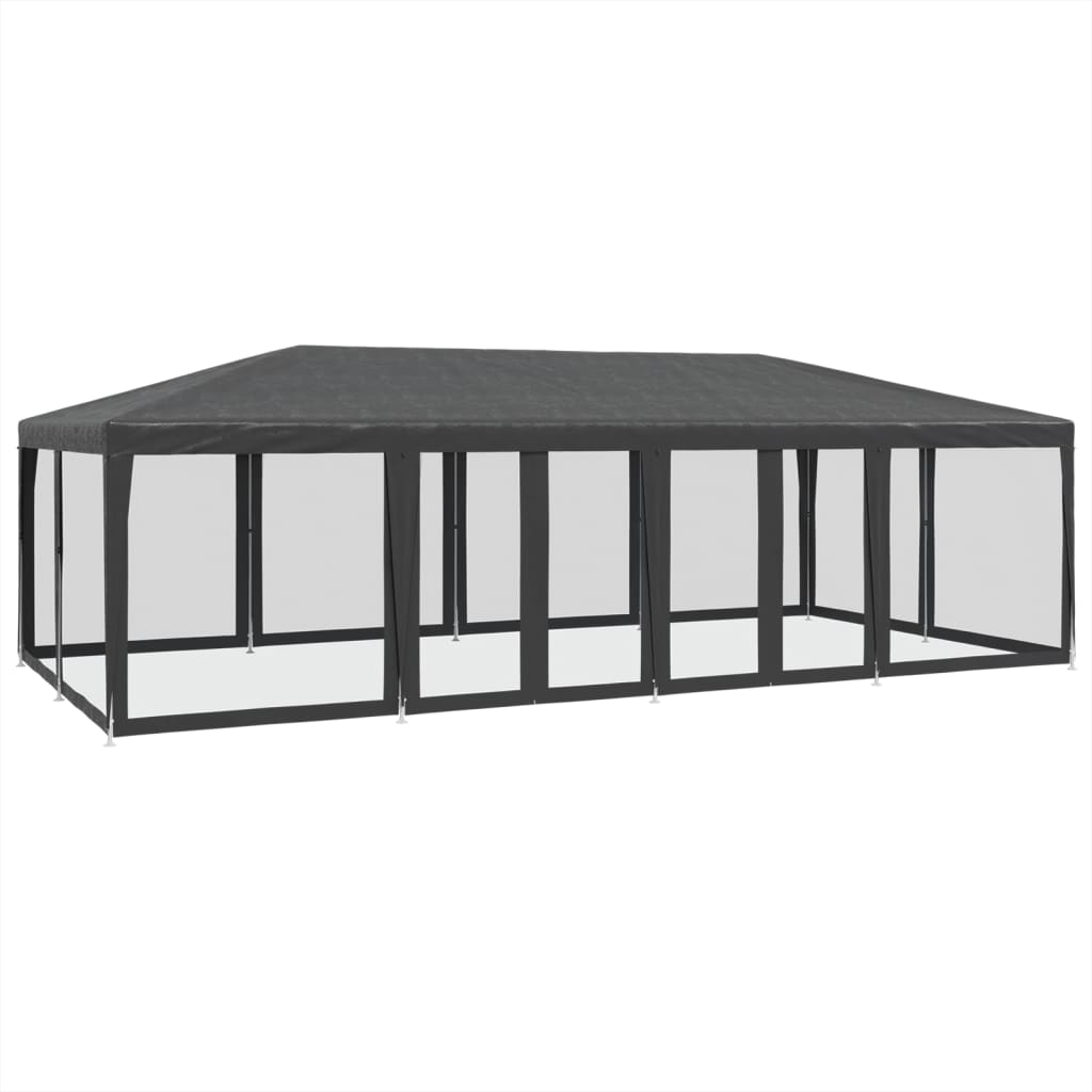 8721102807008_a_en_hd_1 vidaXL Party Tent with 12 Mesh Sidewalls Anthracite 8x4 m HDPE - Image 2