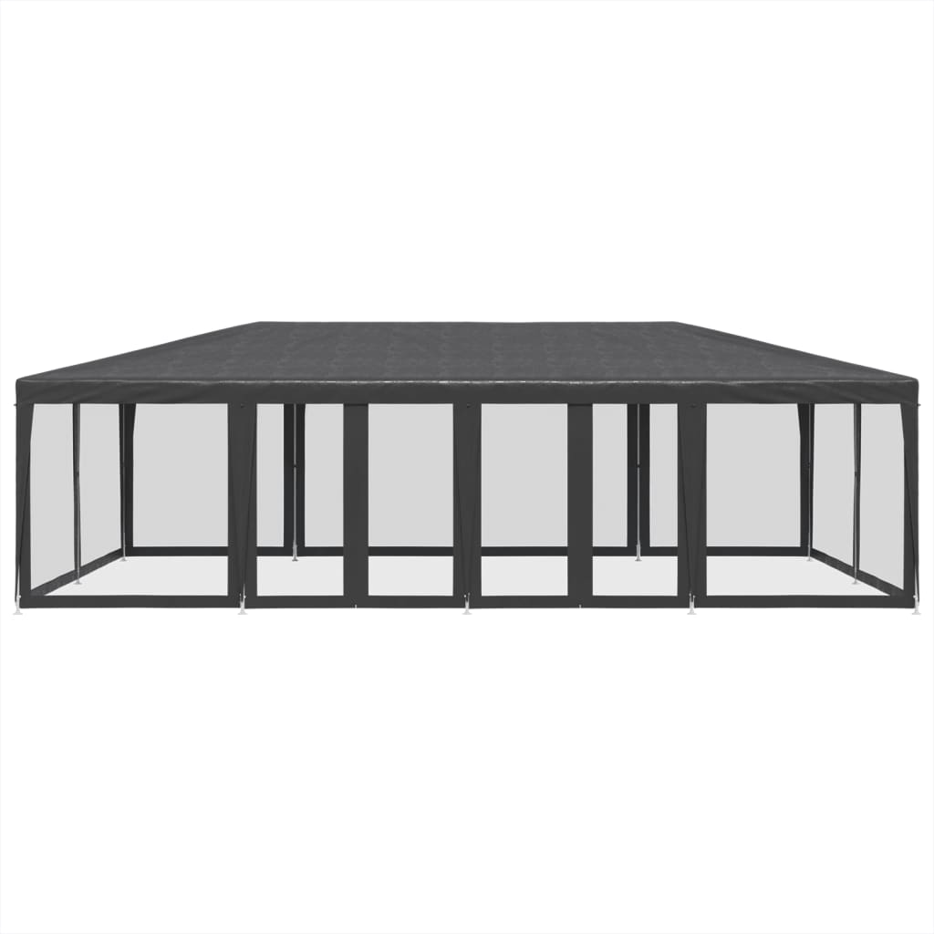 8721102807008_g_en_hd_1 vidaXL Party Tent with 12 Mesh Sidewalls Anthracite 8x4 m HDPE - Image 3