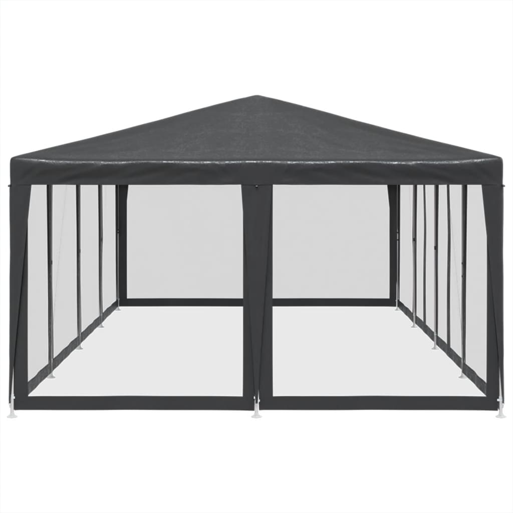 8721102807008_g_en_hd_2 vidaXL Party Tent with 12 Mesh Sidewalls Anthracite 8x4 m HDPE - Image 4