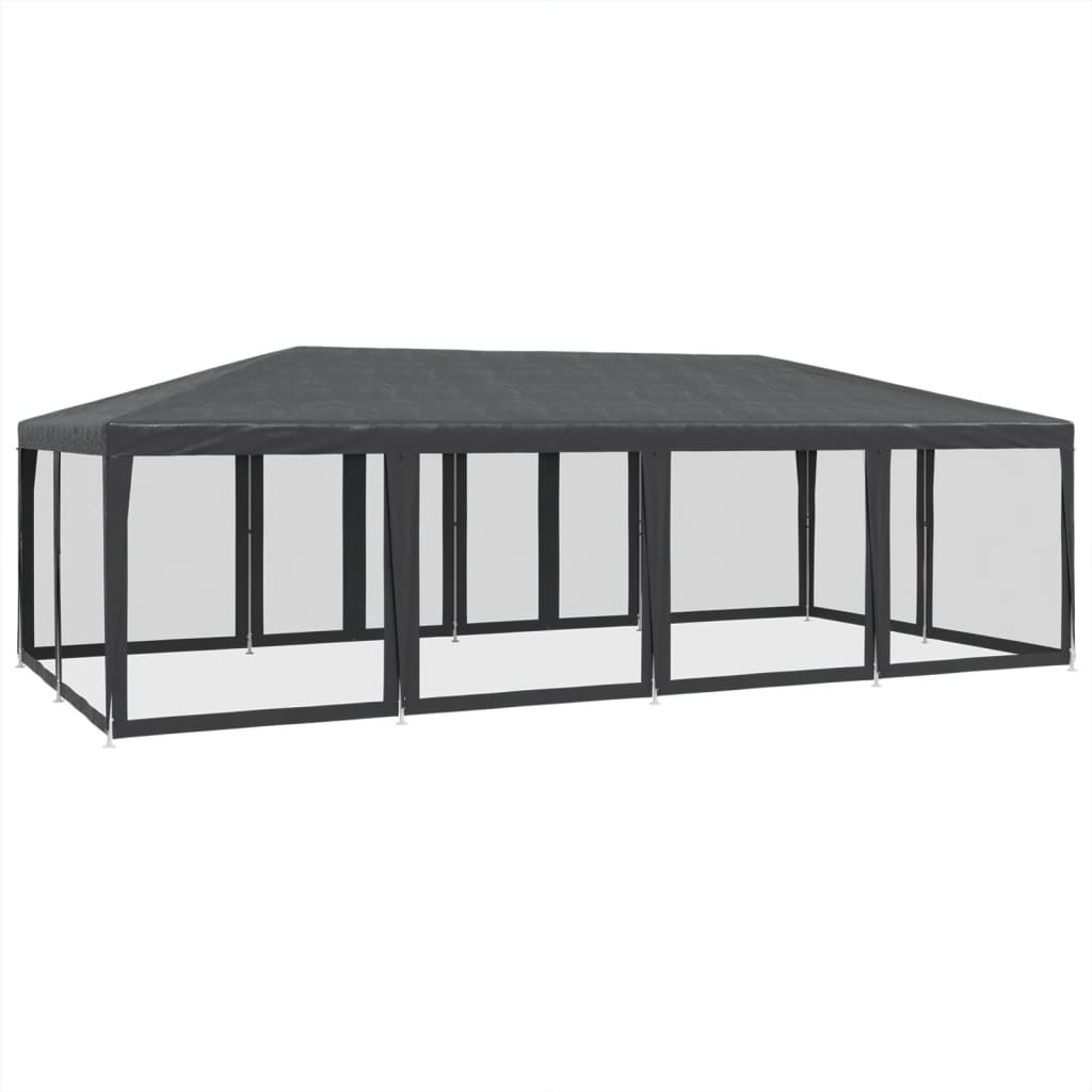 8721102807008_g_en_hd_3 vidaXL Party Tent with 12 Mesh Sidewalls Anthracite 8x4 m HDPE - Image 5