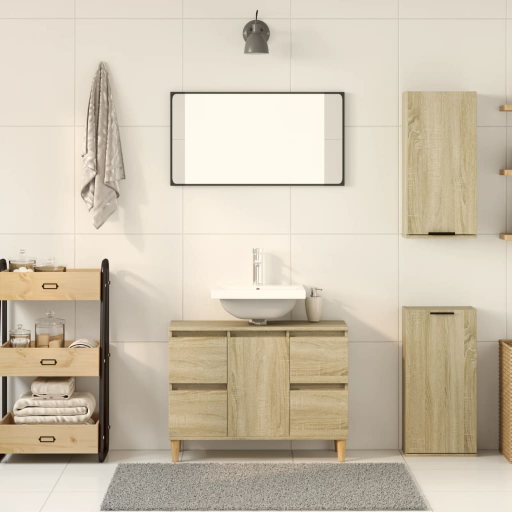 8721102808692_g_en_hd_1 vidaXL Wall-mounted Bathroom Cabinet Sonoma Oak 32x20x67 cm - Image 3
