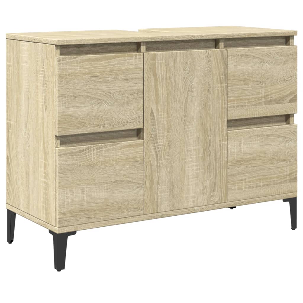 8721102808715_a_en_hd_1 vidaXL Sink Cabinet Sonoma Oak 80x33x60 cm Engineered Wood - Image 2