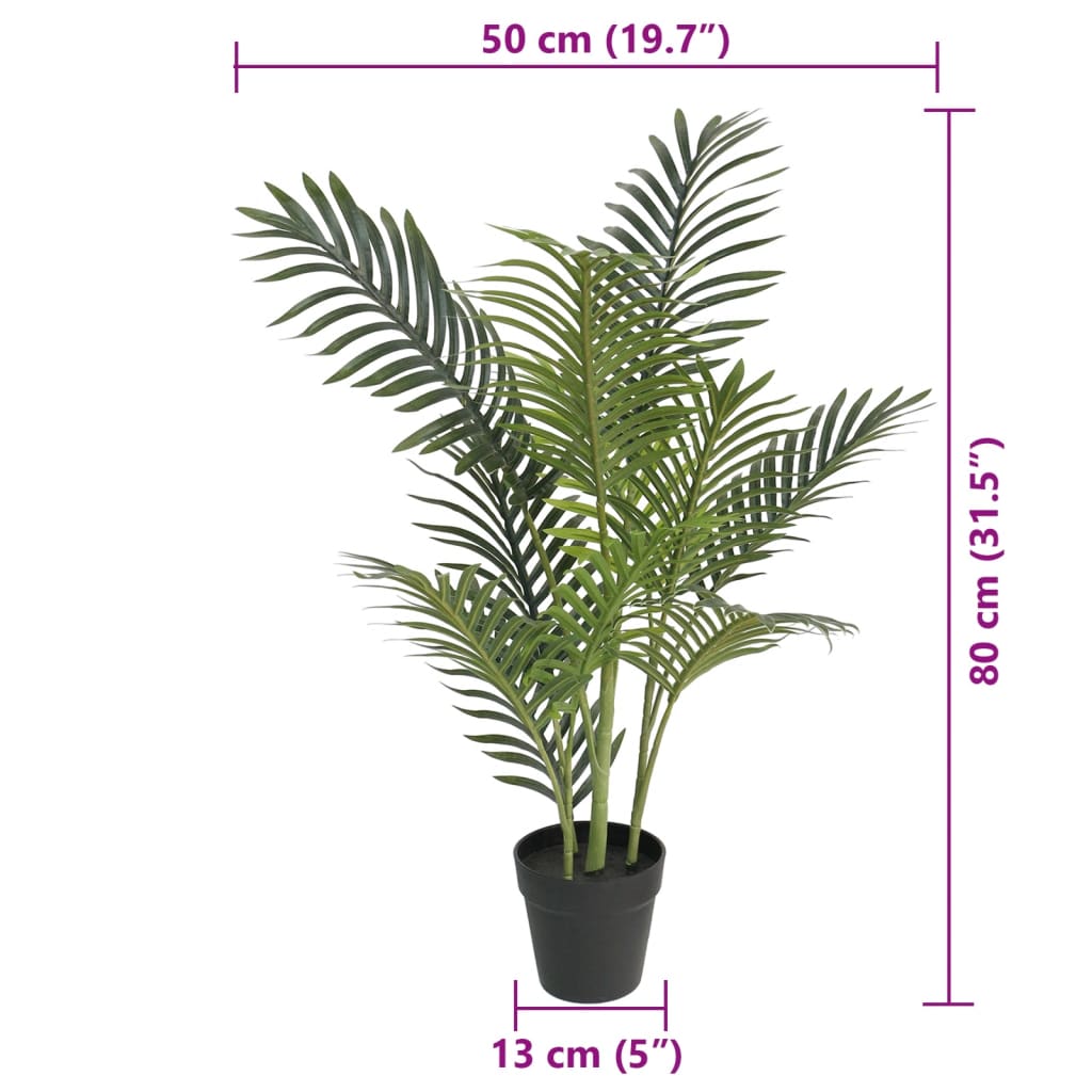 8721102812644_g_en_hd_4 vidaXL Artificial Palm Tree Green 80 cm PP - Image 5