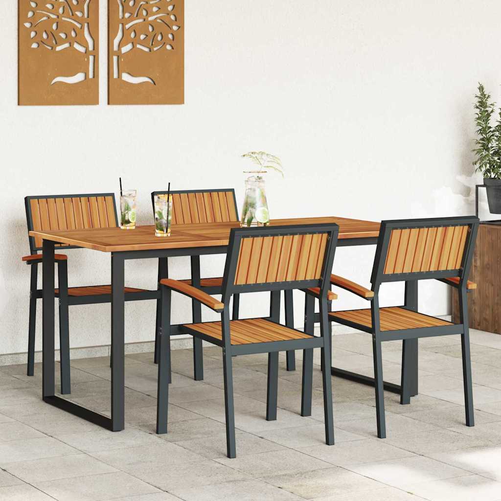 8721102817373_mo-im_en_hd_2 vidaXL Garden Dining Set 5 pcs Black and brown 160 x 80 x 75 cm - Image 4