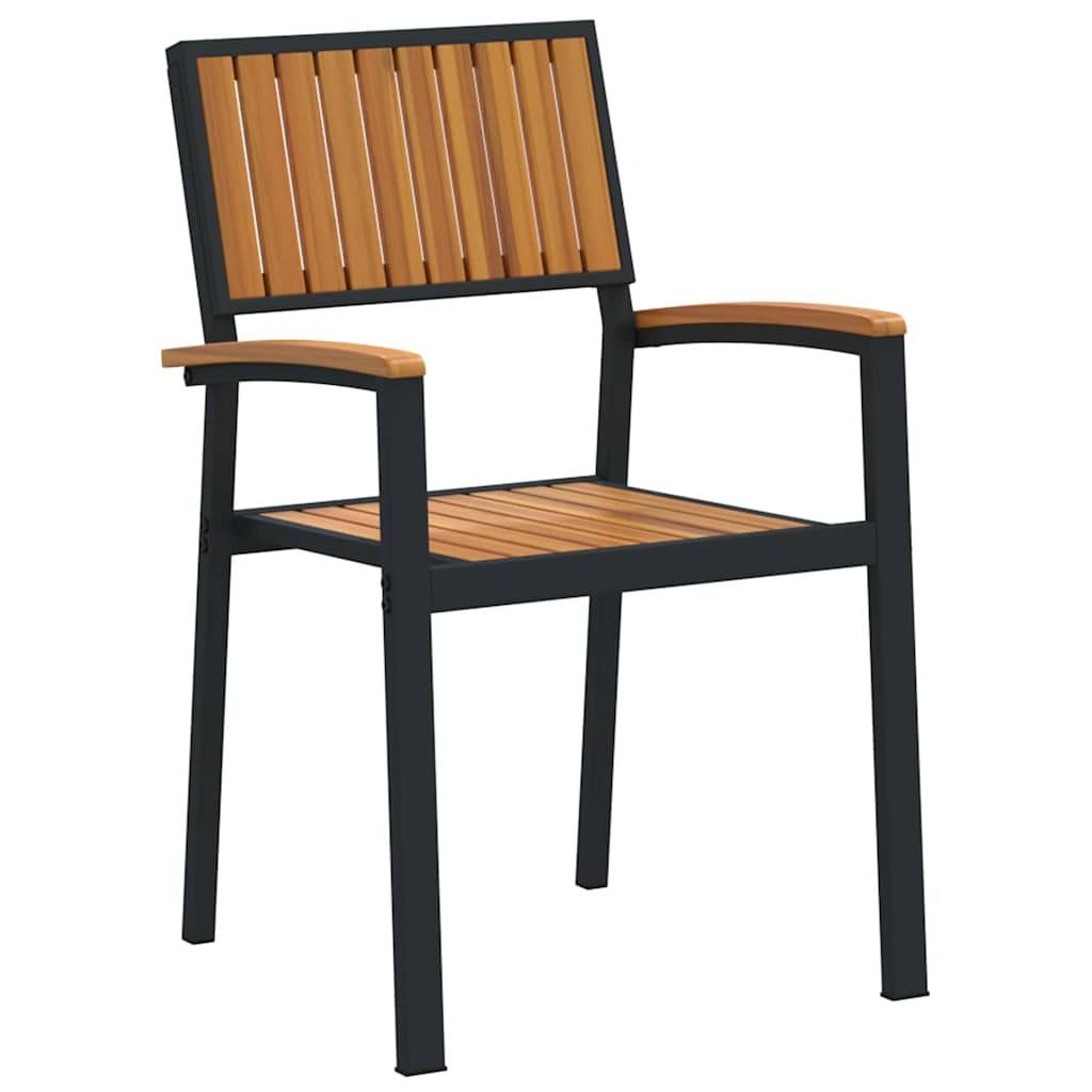 8721102817373_wbg-an_en_hd_2 vidaXL Garden Dining Set 5 pcs Black and brown 160 x 80 x 75 cm - Image 6