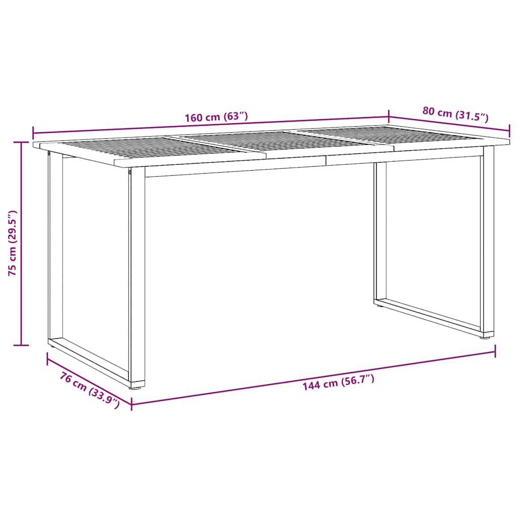 8721102817373_wbg-siz_en_hd_2 vidaXL Garden Dining Set 5 pcs Black and brown 160 x 80 x 75 cm - Image 12