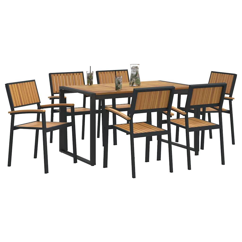 8721102817441_wbg-mo_en_hd_1 vidaXL Garden Dining Set 7 pcs Black and brown 140 x 80 x 75 cm - Image 3
