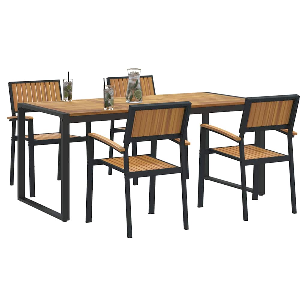 8721102817472_wbg-mo_en_hd_1 vidaXL Garden Dining Set 5 pcs Black and brown 180 x 90 x 75 cm - Image 3