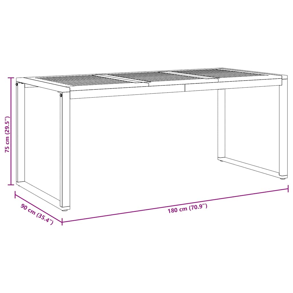 8721102817472_wbg-siz_en_hd_2 vidaXL Garden Dining Set 5 pcs Black and brown 180 x 90 x 75 cm - Image 12