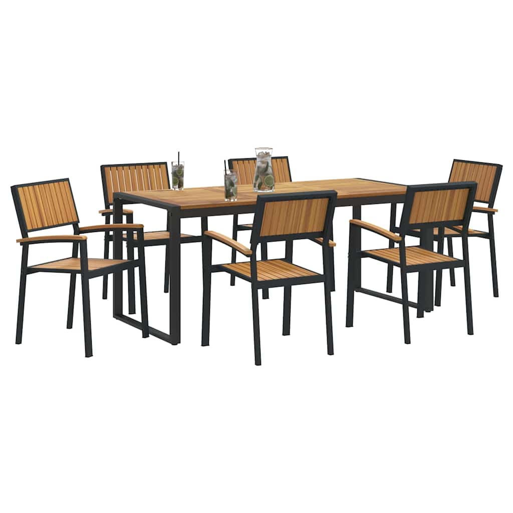 8721102817489_wbg-mo_en_hd_1 vidaXL Garden Dining Set 7 pcs Black and brown 180 x 90 x 75 cm - Image 3