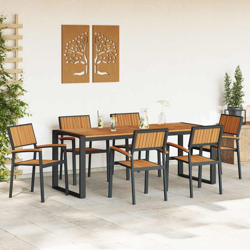 8721102817496_mo-im_en_hd_2 vidaXL Garden Dining Set 7 pcs Black and brown 200 x 90 x 75 cm - Image 4