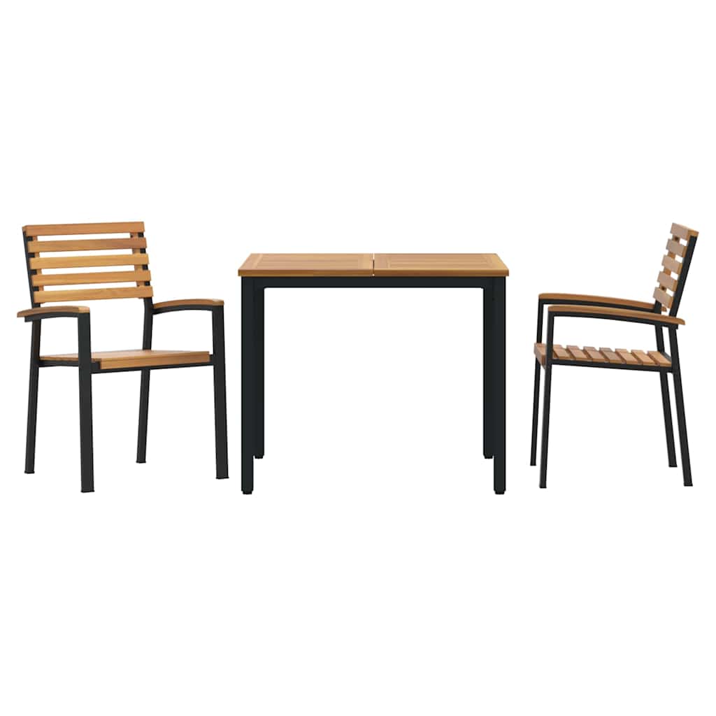 8721102817571_wbg-fr_en_hd_4 vidaXL Garden Dining Set 3 pcs Black and brown 90 x 90 x 75 cm - Image 7