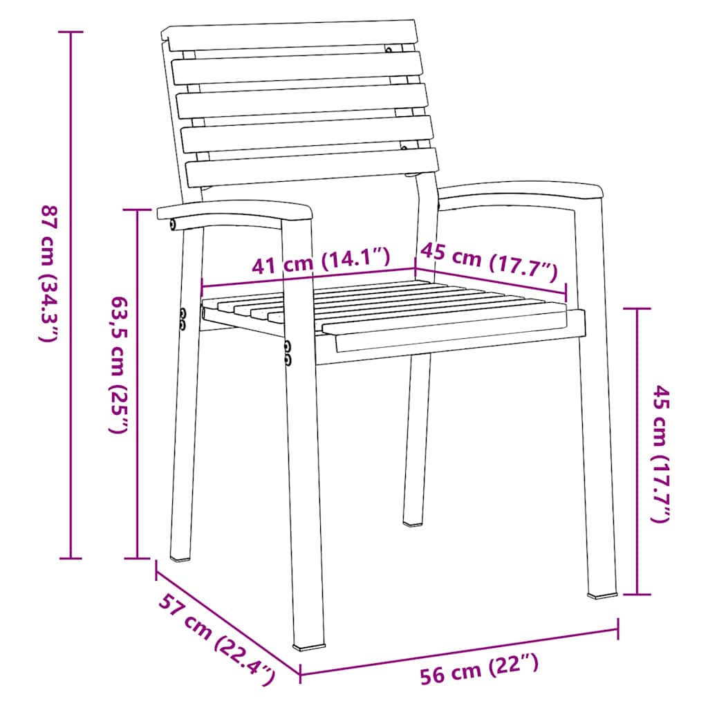 8721102817618_wbg-siz_en_hd_1 vidaXL Garden Dining Set 5 pcs Black and brown 180 x 90 x 75 cm - Image 12