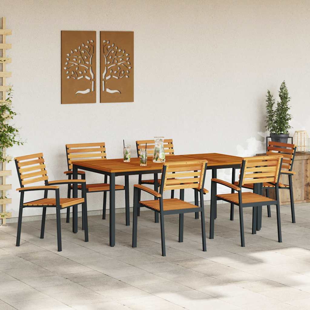 8721102817625_mo-im_en_hd_2 vidaXL Garden Dining Set 7 pcs Black and brown 180 x 90 x 75 cm - Image 4