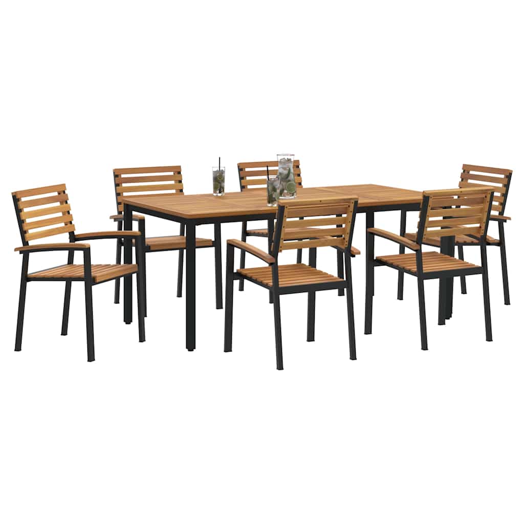 8721102817625_wbg-mo_en_hd_1 vidaXL Garden Dining Set 7 pcs Black and brown 180 x 90 x 75 cm - Image 3
