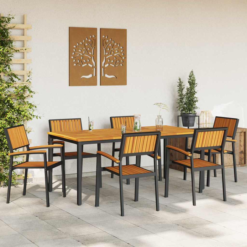 8721102817786_mo-im_en_hd_2 vidaXL Garden Dining Set 7 pcs Black and brown 180 x 90 x 75 cm - Image 4