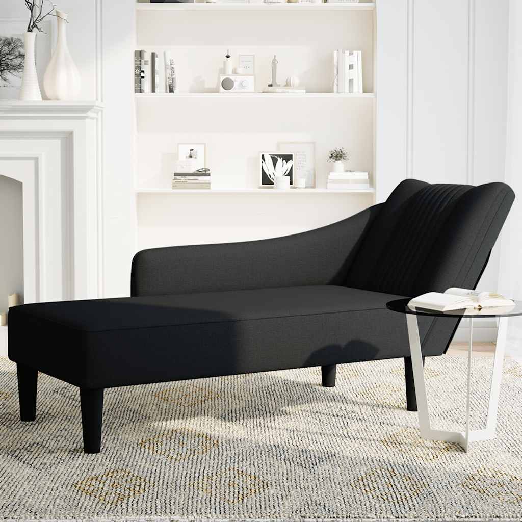 8721102822704_g_en_hd_2 vidaXL Chaise Lounge with Right Armrest Black Fabric - Image 3