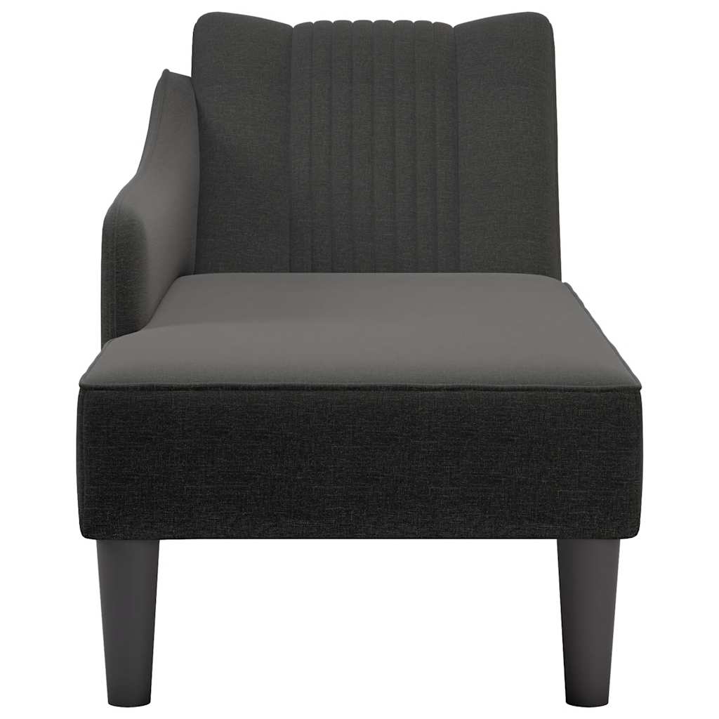 8721102822704_g_en_hd_3 vidaXL Chaise Lounge with Right Armrest Black Fabric - Image 4
