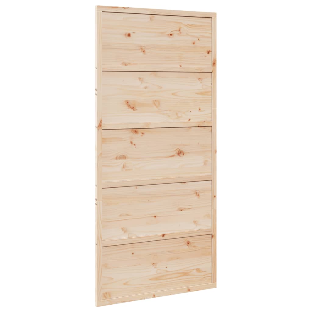 8721102822964_g_en_hd_4 vidaXL Barn Door 100x208 cm Solid Wood Pine - Image 6