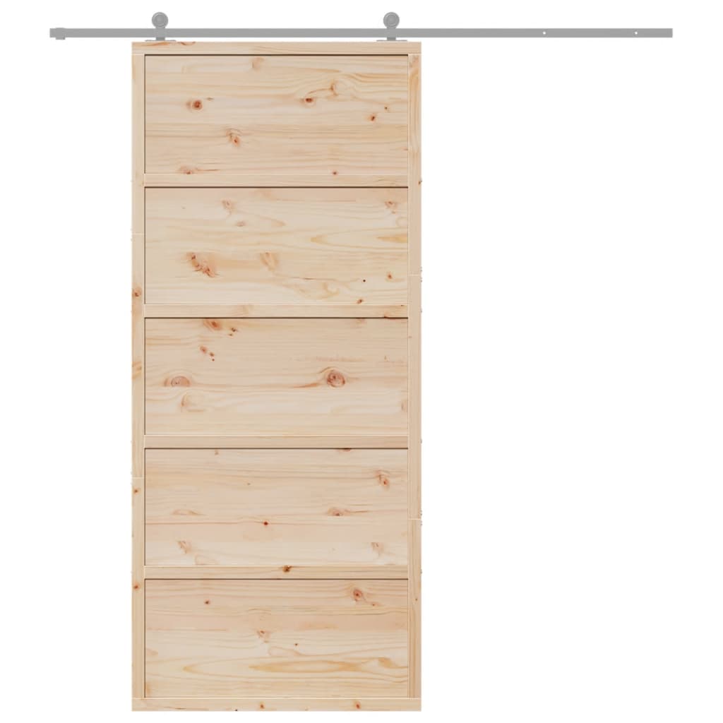 8721102822995_g_en_hd_1 vidaXL Barn Door 90x208 cm Solid Wood Pine - Image 3