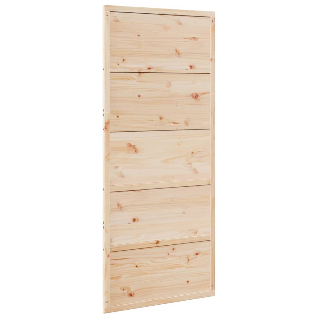 8721102822995_g_en_hd_4 vidaXL Barn Door 90x208 cm Solid Wood Pine - Image 6