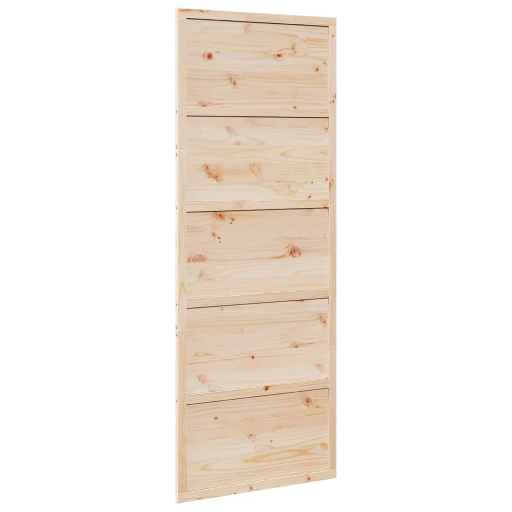 8721102823022_a_en_hd_1 vidaXL Barn Door 80x208 cm Solid Wood Pine - Image 2