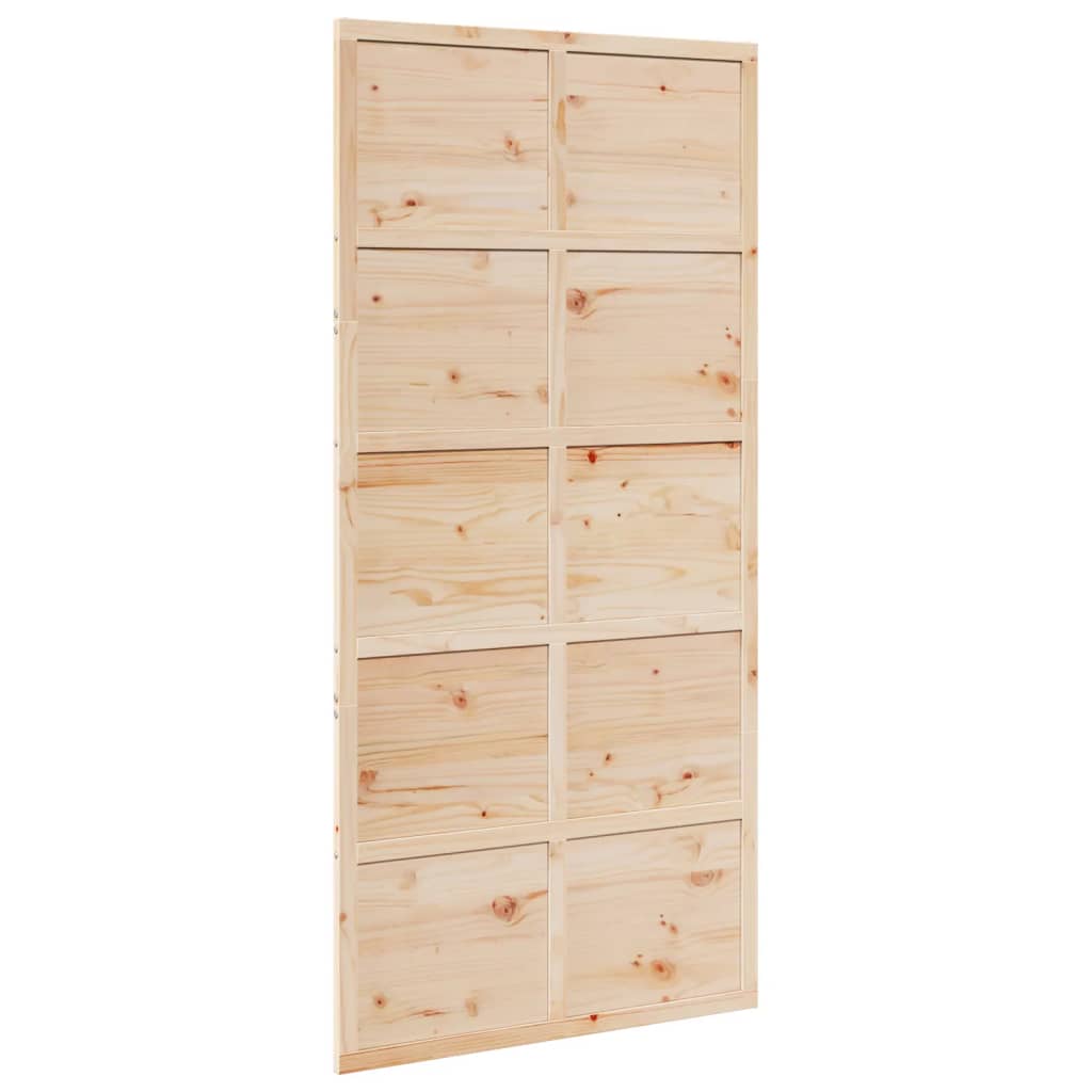 8721102823053_a_en_hd_1 vidaXL Barn Door 100x208 cm Solid Wood Pine - Image 2