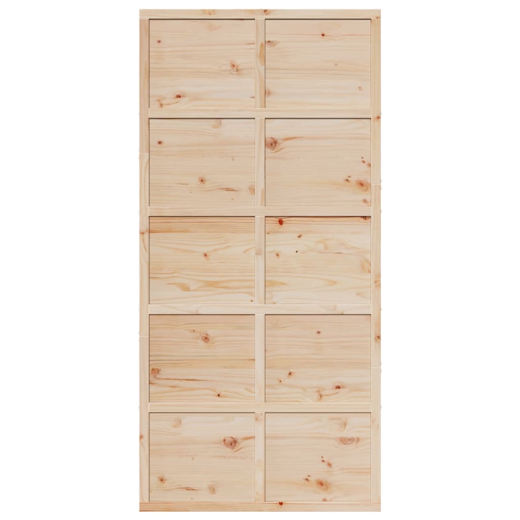 8721102823053_g_en_hd_2 vidaXL Barn Door 100x208 cm Solid Wood Pine - Image 4
