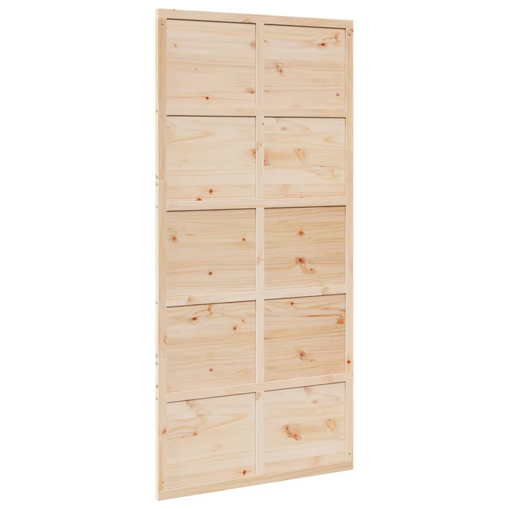 8721102823053_g_en_hd_4 vidaXL Barn Door 100x208 cm Solid Wood Pine - Image 6