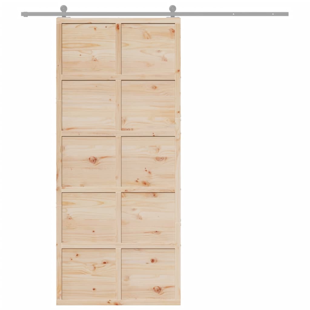 8721102823084_g_en_hd_1 vidaXL Barn Door 90x208 cm Solid Wood Pine - Image 3