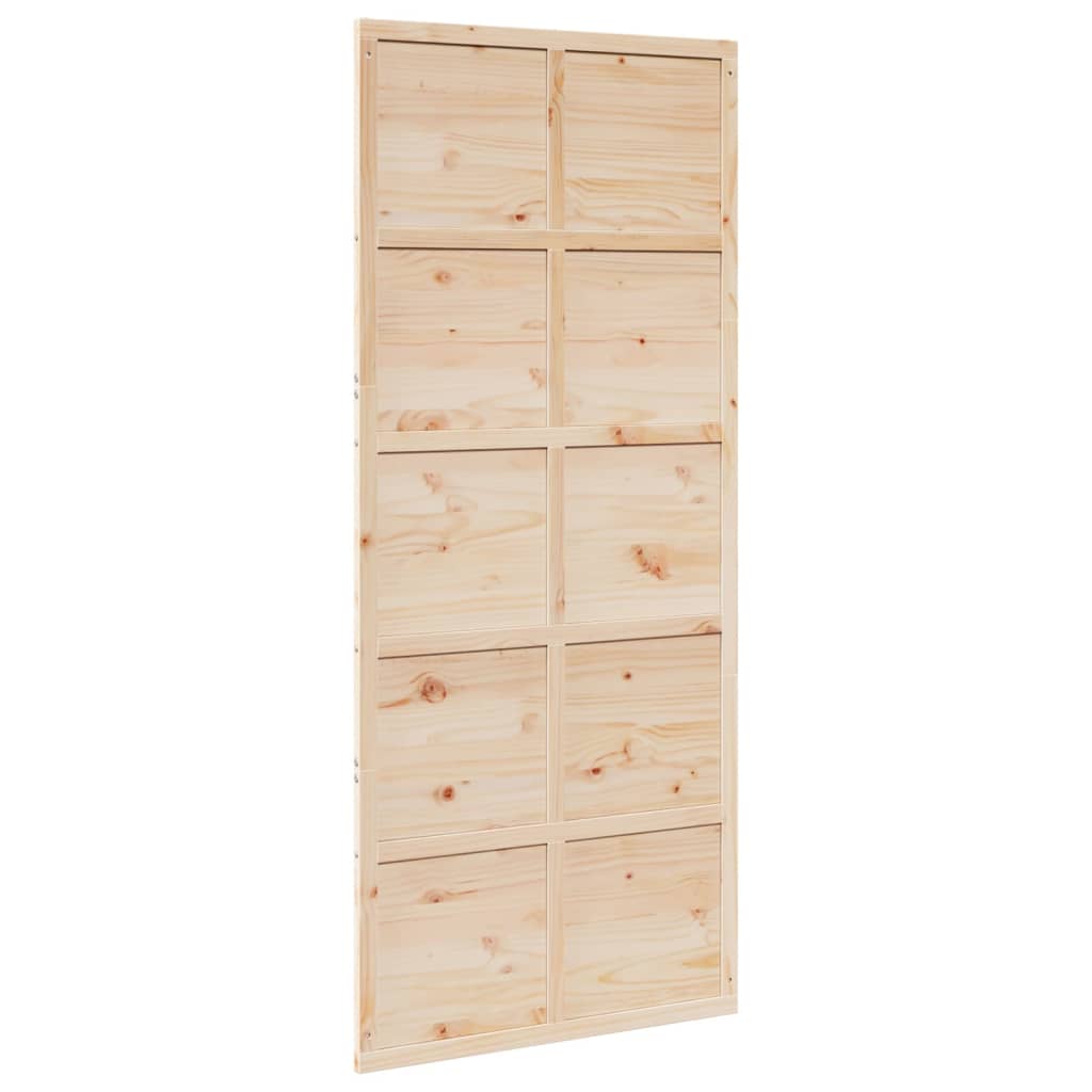 8721102823084_g_en_hd_4 vidaXL Barn Door 90x208 cm Solid Wood Pine - Image 6