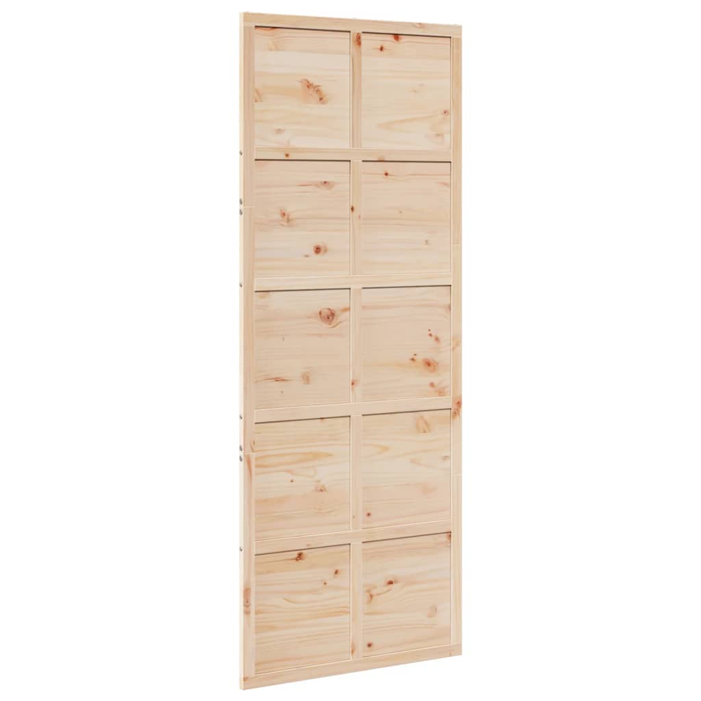 8721102823114_a_en_hd_1 vidaXL Barn Door 80x208 cm Solid Wood Pine - Image 2