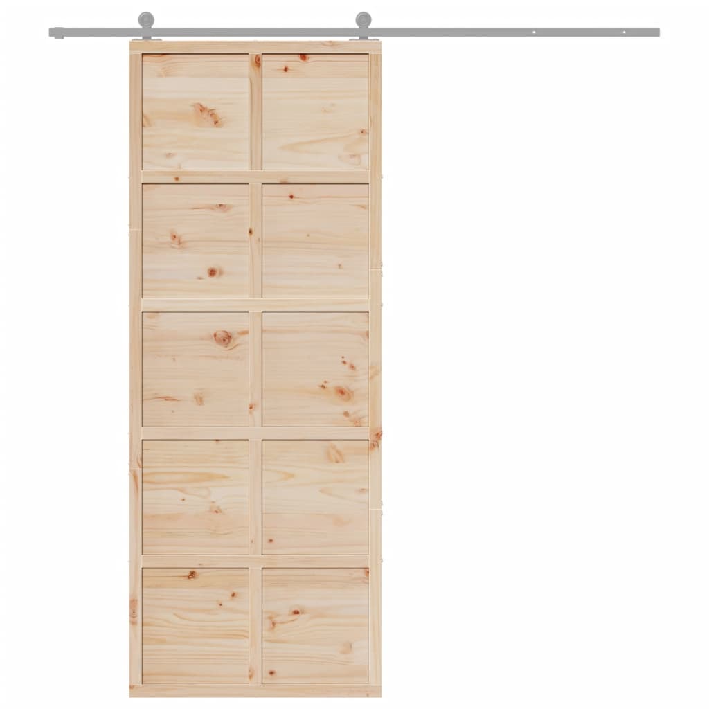 8721102823114_g_en_hd_1 vidaXL Barn Door 80x208 cm Solid Wood Pine - Image 3