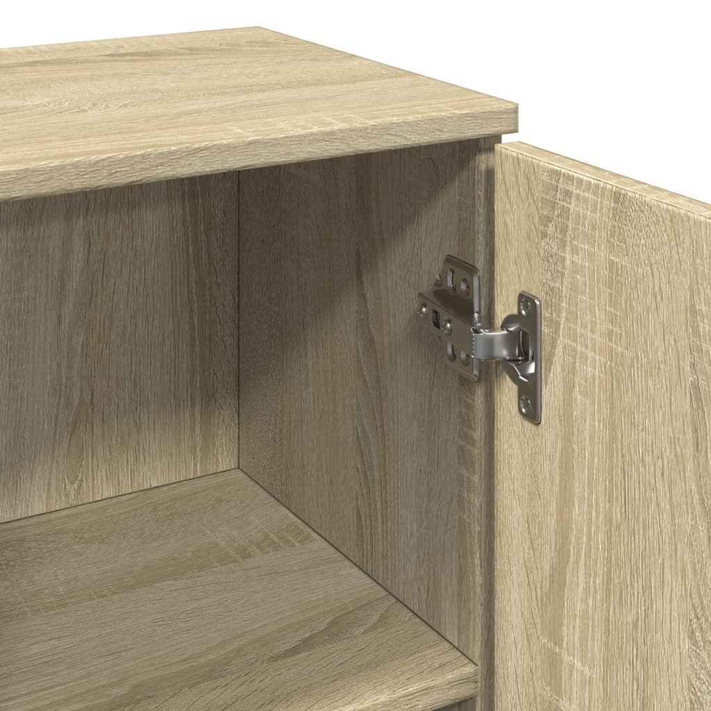 8721102823343_g_en_hd_6 vidaXL Bathroom Cabinet Sonoma Oak 30x30x190 cm Engineered Wood - Image 8