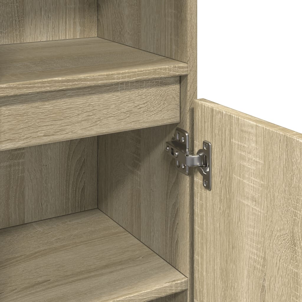 8721102823350_g_en_hd_6 vidaXL Bathroom Cabinet Sonoma Oak 30x30x100 cm Engineered Wood - Image 9
