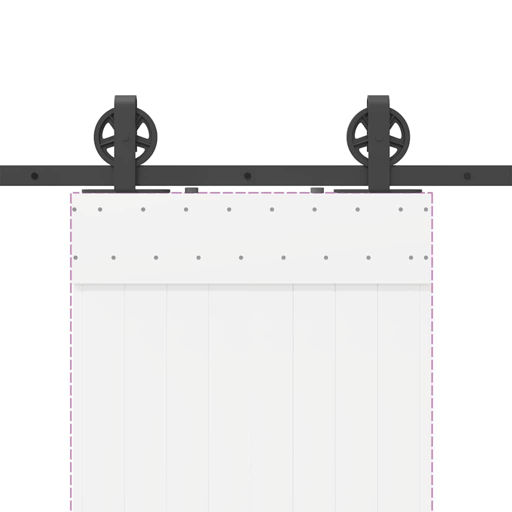 8721102849367_g_en_hd_6 vidaXL Sliding Door Hardware Kit 200 cm Steel Black - Image 8