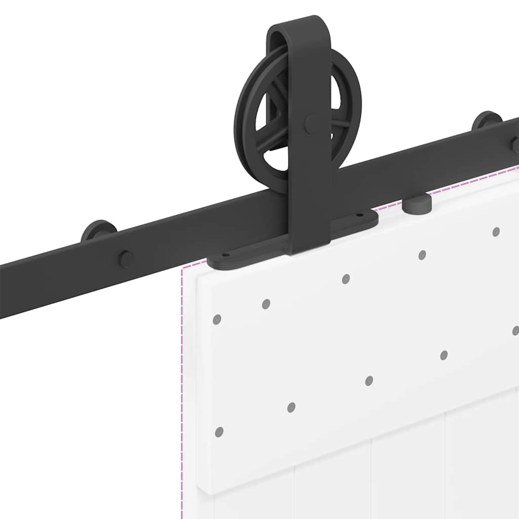 8721102849367_g_en_hd_7 vidaXL Sliding Door Hardware Kit 200 cm Steel Black - Image 9