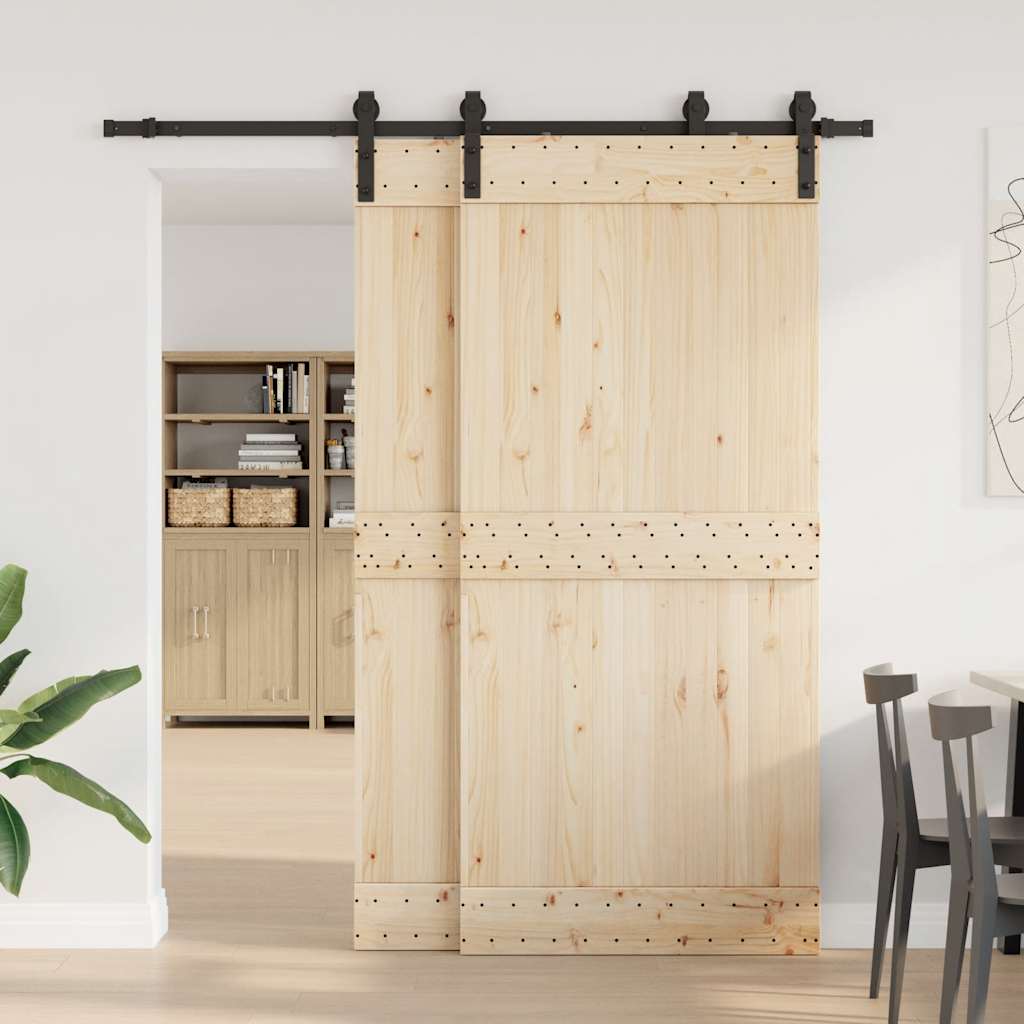 8721102849404_g_en_hd_1 vidaXL Sliding Door Hardware Kit 200 cm Steel Black - Image 3
