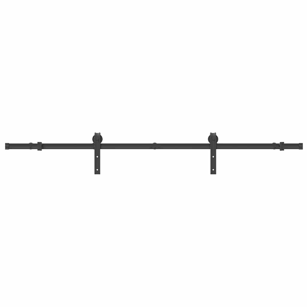 8721102849466_g_en_hd_2 vidaXL Sliding Door Hardware Kit 200 cm Steel Black - Image 4