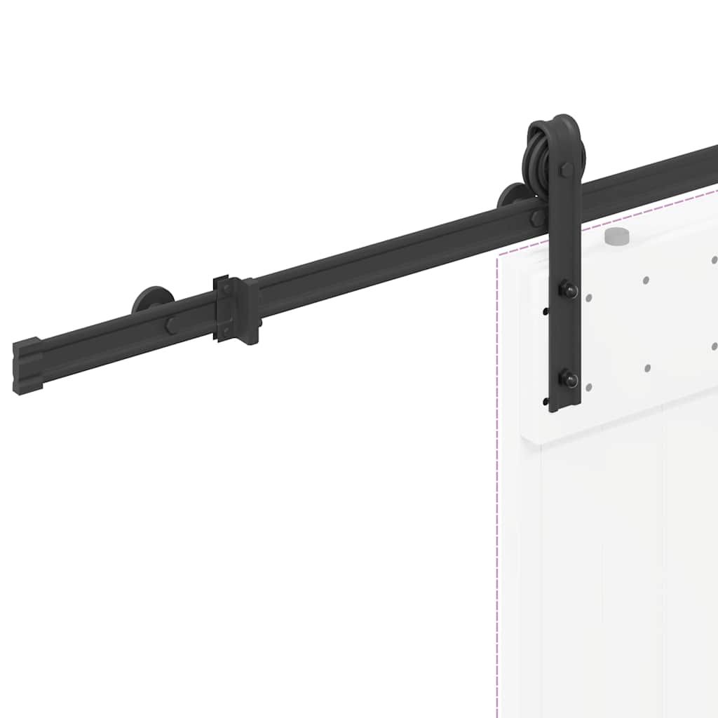 8721102849466_g_en_hd_7 vidaXL Sliding Door Hardware Kit 200 cm Steel Black - Image 9